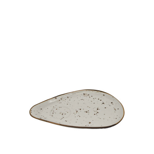 Tulu Porselen Oval İkramlık 25cm - Reactıve 46 Krem OV25ISR46 - TULU PORSELEN