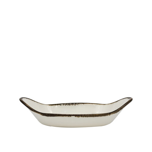 Zest Porcelain Oval Sahan Sunum 25 X 14cm - Chocolate SNM25OFKCT47 - ZEST PORCELAIN