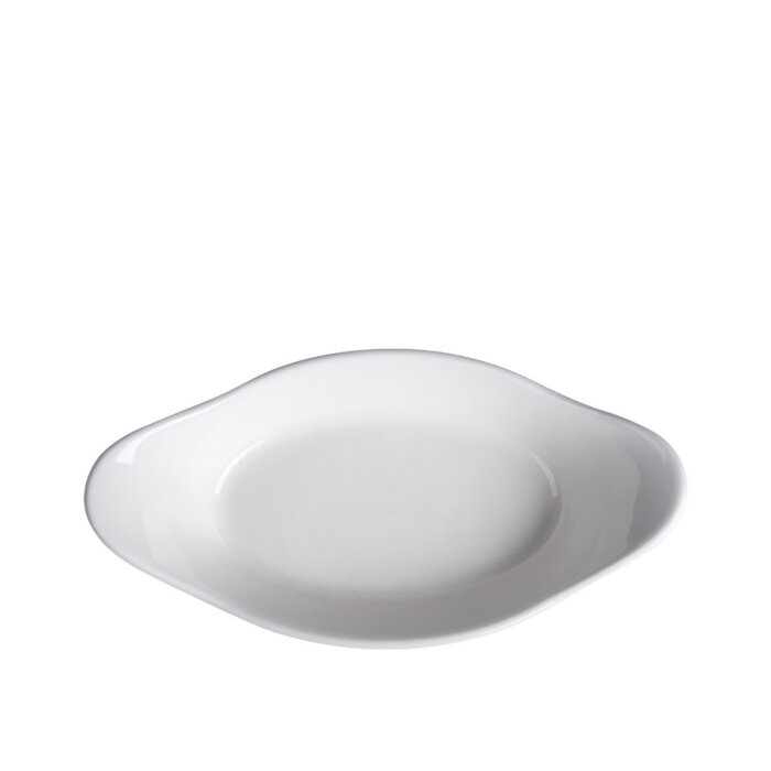 Tulu Porselen Oval Sahan Sunum 25 X 14 cm Krem - 1