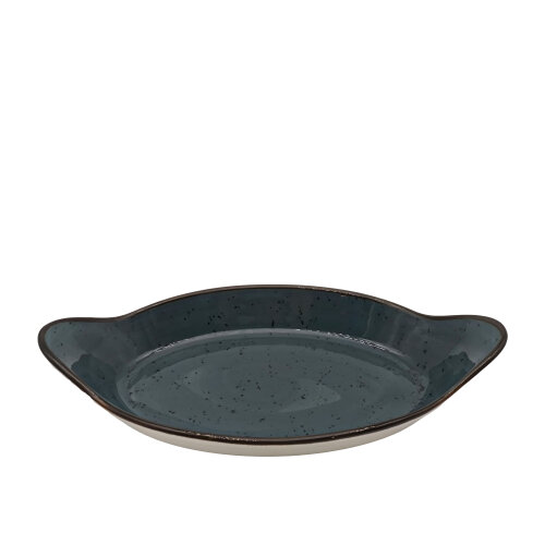 Tulu Porselen Oval Sahan Sunum 34 X 19cm - Reactıve 96 Mavi SNM34OFKR96 - TULU PORSELEN