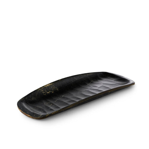 Özgül Hw Röfyeli Kayık 40X16 Cm Abanoz Desenli 785A - ÖZGÜL