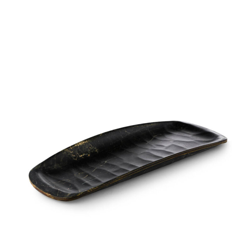 Özgül Hw Röfyeli Kayık 40X16 Cm Abanoz Desenli 785A - 1