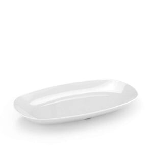 Özgül Porelin Beyaz Kayık Tabak 34X20 Cm. - ÖZGÜL MELAMİN
