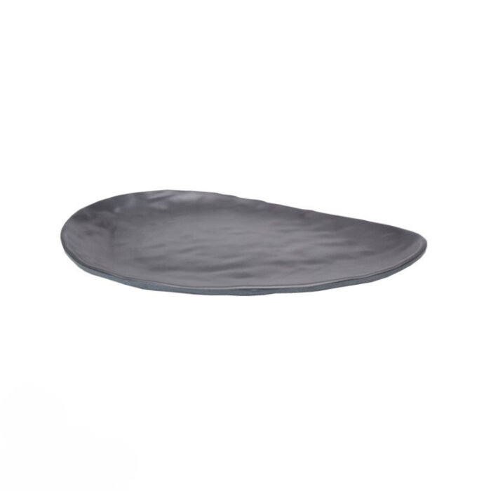 Özgül Porelin Damlataş Kayık Tabak 42 Cm Siyah - 1