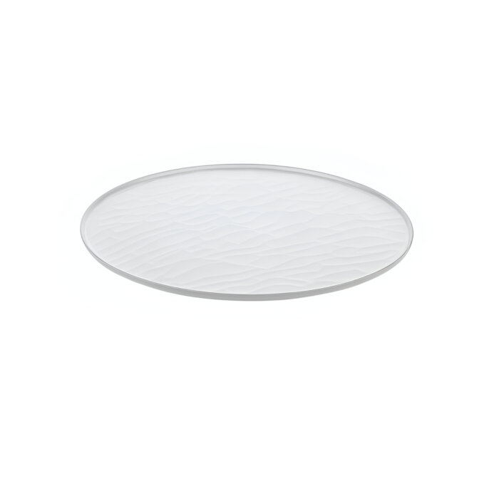 Özgül Porelin Rölyefli Pizza Tabağı 35 Cm Beyaz - 1