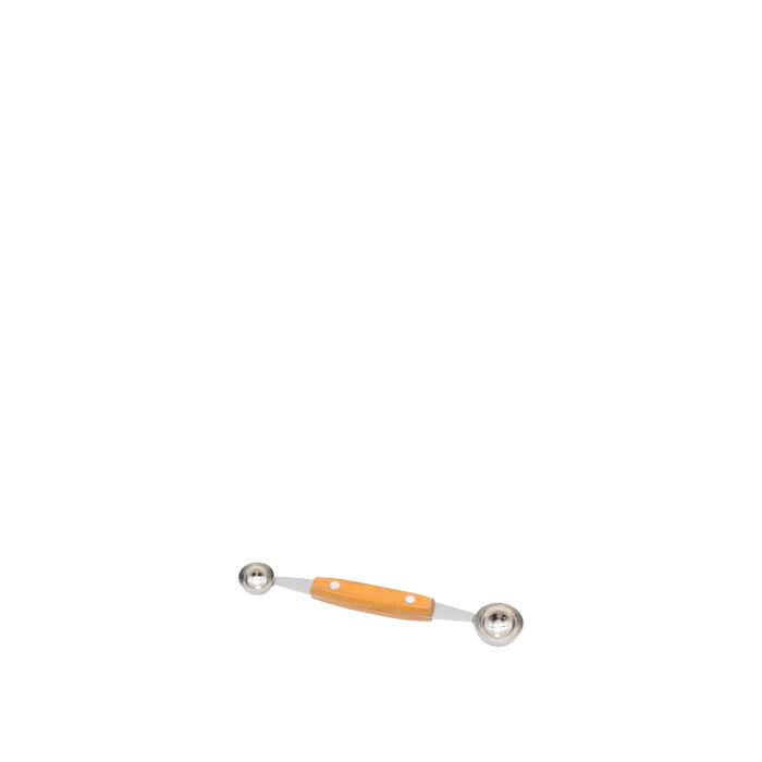 Parizyen Kaşık, Çift Taraflı,Dıa3Cm/1.5Cm,O.A.L.18 - 1