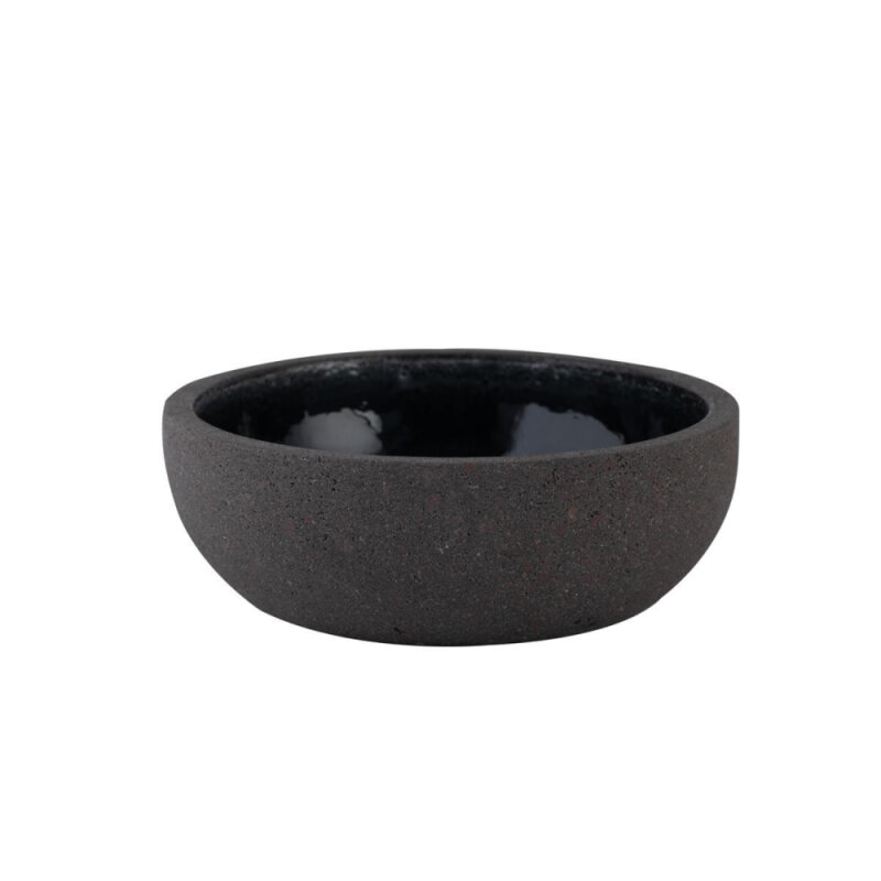 Matgusto Parlak Siyah Sosluk Q: 8 Cm H: 4 Cm - 1