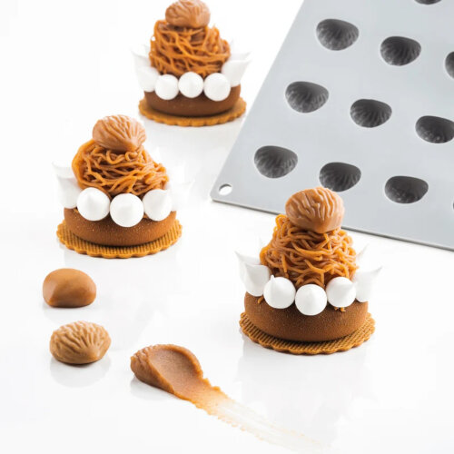 Pavoni Silikon Kestane Kalıp 30 x 17,5 cm GG011S - PAVONİ