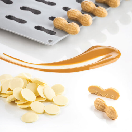 Pavoni Fıstık Silikon Kalıp 300x175 mm GG014S - 4