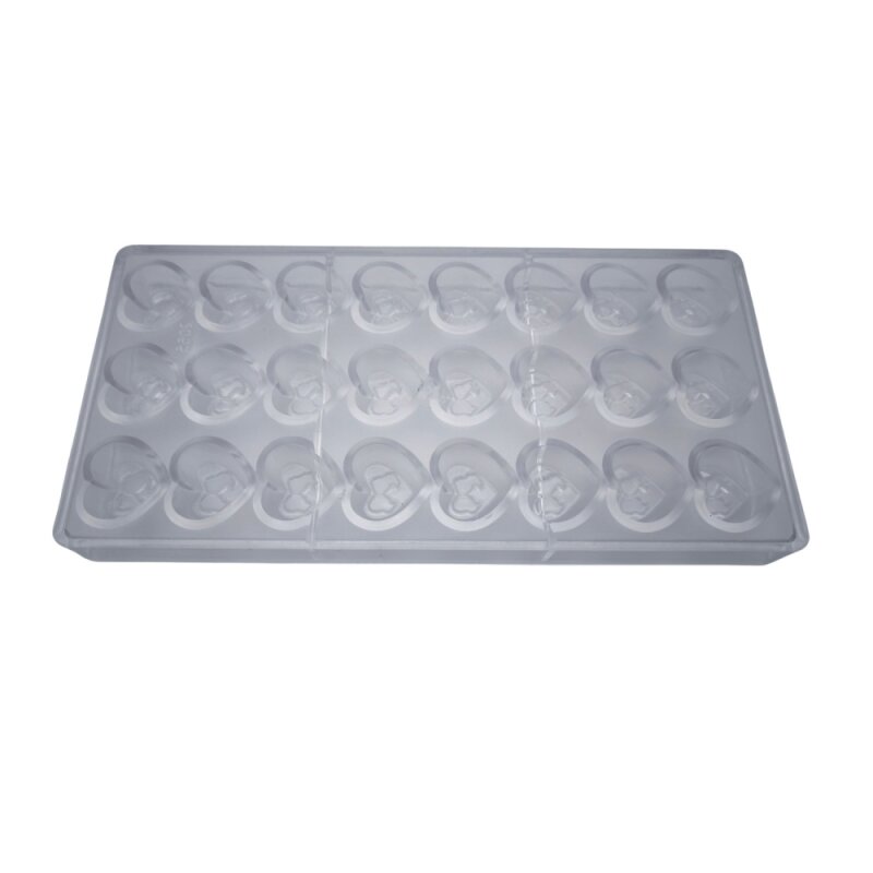 Shunda Polikarbonat Kırık Kalp Çikolata Kalıbı 24 Lü - 1