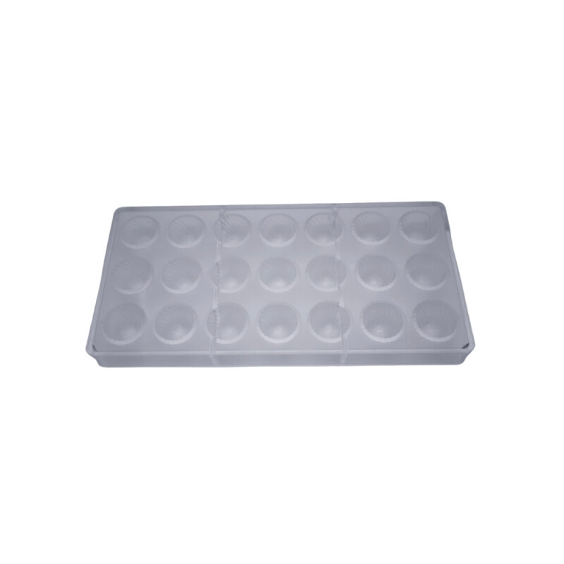 Shunda Polikarbonat Yuvarlak Çizgili Çikolatın Kalıbı - 1