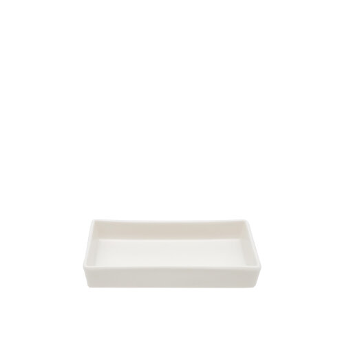 Tulu Porselen Pera 15X8X2 Dikdörtgen Kase-Saten Beyaz - TULU PORSELEN