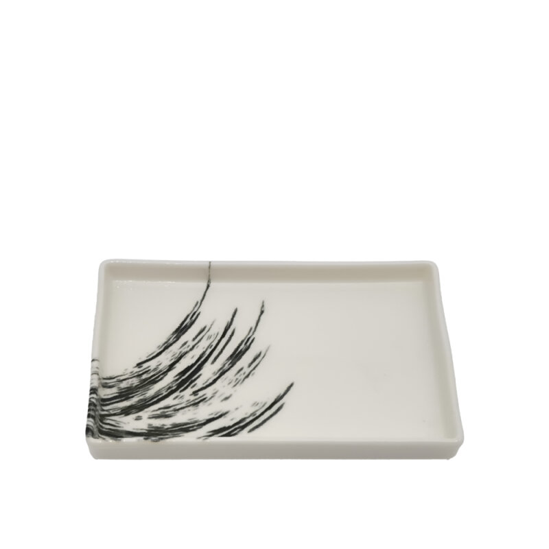 Tulu Porselen Pera 19X12X2 cm Kayık - Cresent Siyah PRA19KYDB1579 - 1