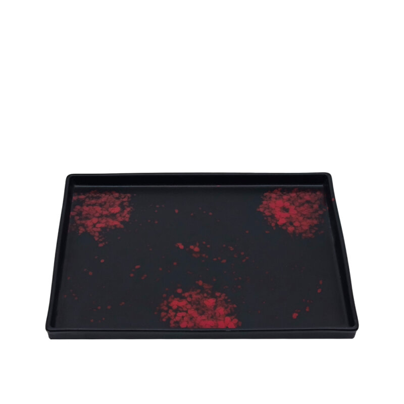 Zest Porcelain Pera 27X20X2 Cm Kayık -Oxy Red - 1