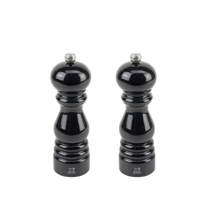 Peugeot Paris Karabiber Tuz Değirmeni Set Siyah 22 cm - 1