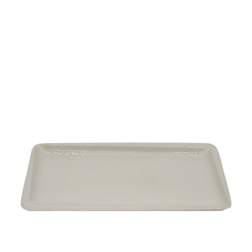 Tulu Porselen Plaza Dikdörtgen Tabak 34X16cm - Krem PLZ34X16TB00 - TULU PORSELEN