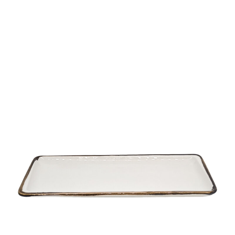 Zest Porcelain Plaza Dükdörtgen Tabak 34X16cm Chocolate PLZ34X16TBCT47 - 1