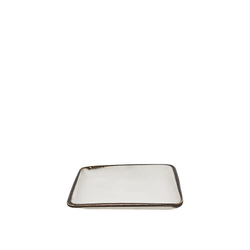 Zest Porcelain Plaza Kare Tabak 15 Cm Chocolate - ZEST PORCELAIN