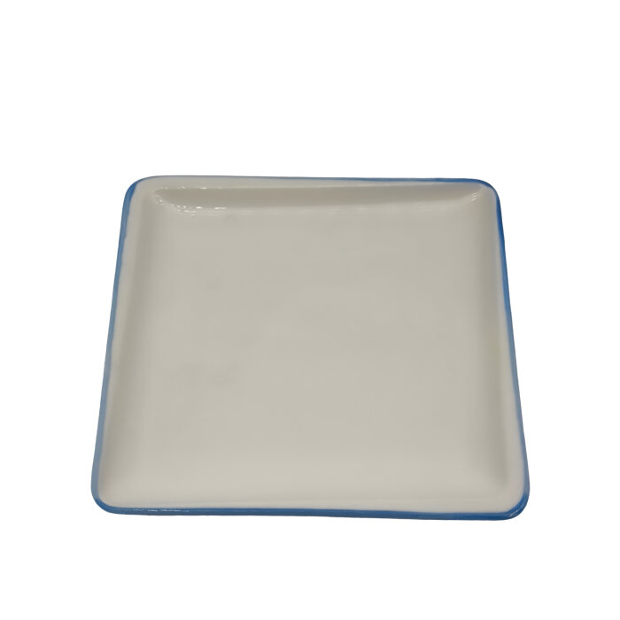 Tulu Porselen Plaza Kare Tabak 22X22cm File 93 Mavi PLZ22DUF93 - 1