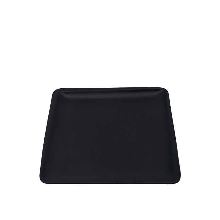 Tulu Porselen Plaza Kare Tabak 22X22cm - Saten 64 Siyah PLZ22DUST64 - 1