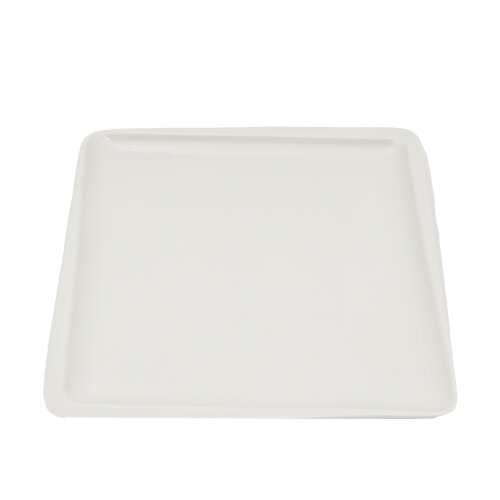 Tulu Porselen Plaza Kare Tabak 22X22cm - Saten Beyaz PLZ22DUST01 - TULU PORSELEN