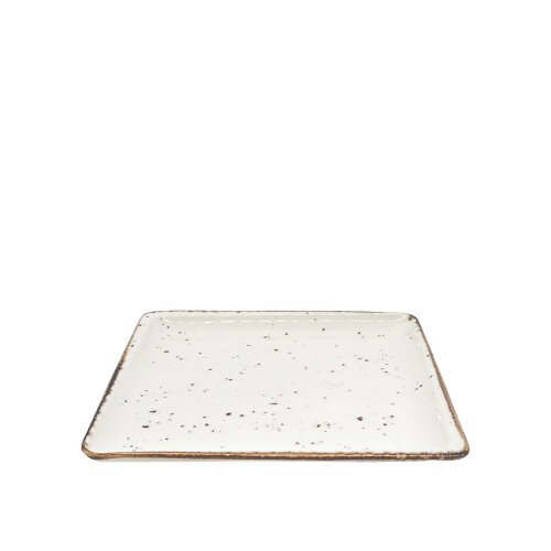 Tulu Porselen Plaza Kare Tabak 27cm-Reactıve 46Krem PLZ27DUR46 - TULU PORSELEN