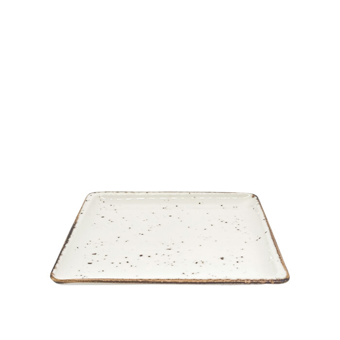 Tulu Porselen Plaza Kare Tabak 27cm-Reactıve 46Krem PLZ27DUR46 - 1