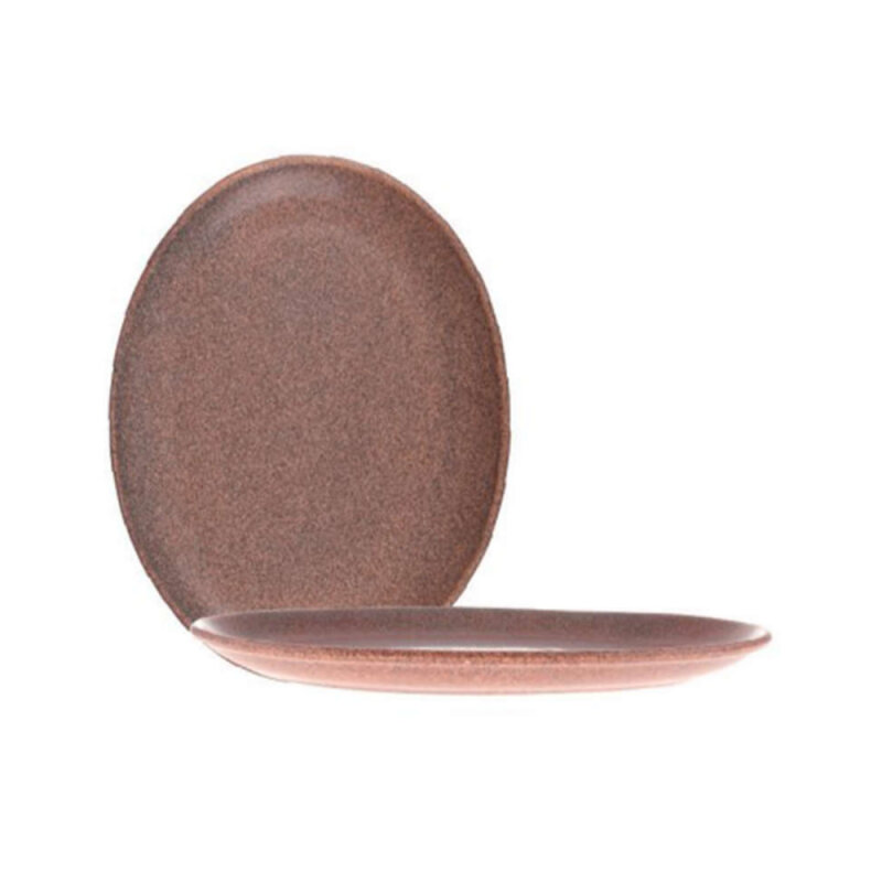 Zest Porcelain Plaza Oval Tabak 25X19Cm -Element Red - 1