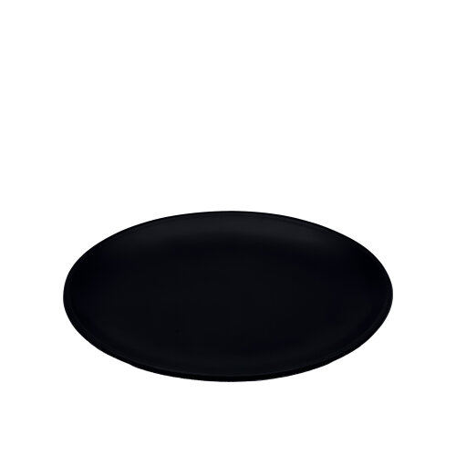 Tulu Porselen Plaza Oval Tabak 25X19cm - Saten 64 Siyah PLZ25X19OVST64 - TULU PORSELEN