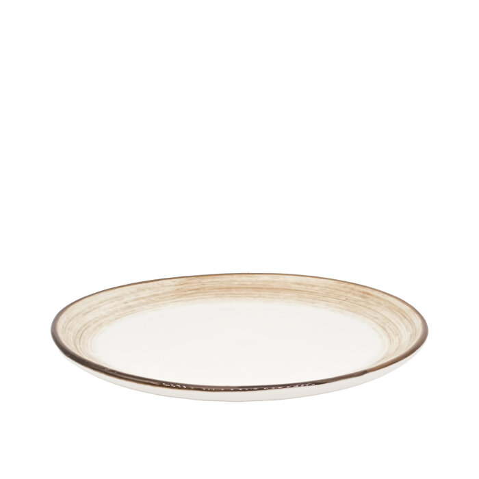 Tulu Porselen Plaza Oval Tabak 25X19cm- Yanak Fırça 48 Kahve PLZ25X19OVYF48 - 1