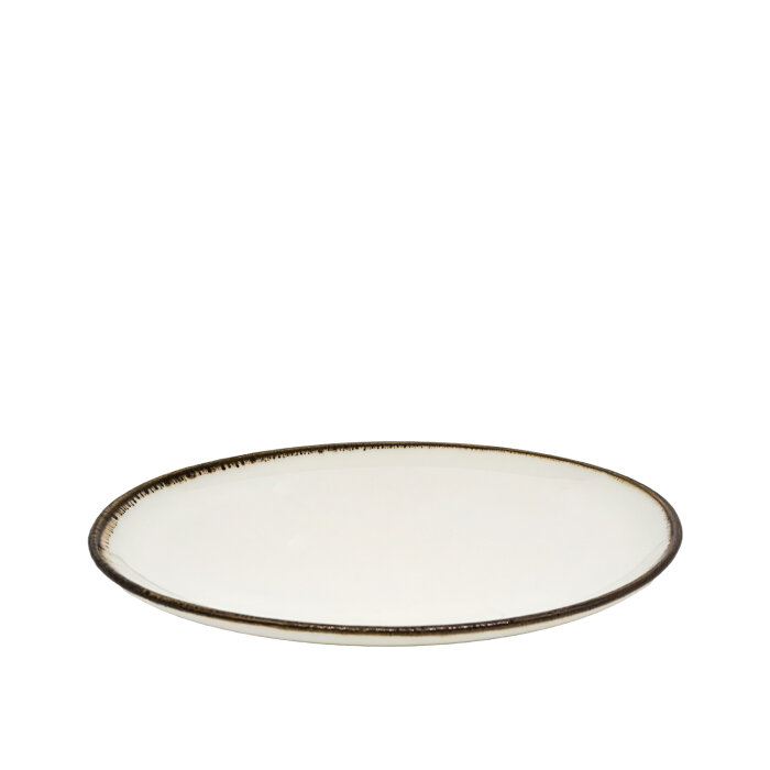 Zest Porcelain Plaza Oval Tabak 31X24Cm Chocoalte - 1