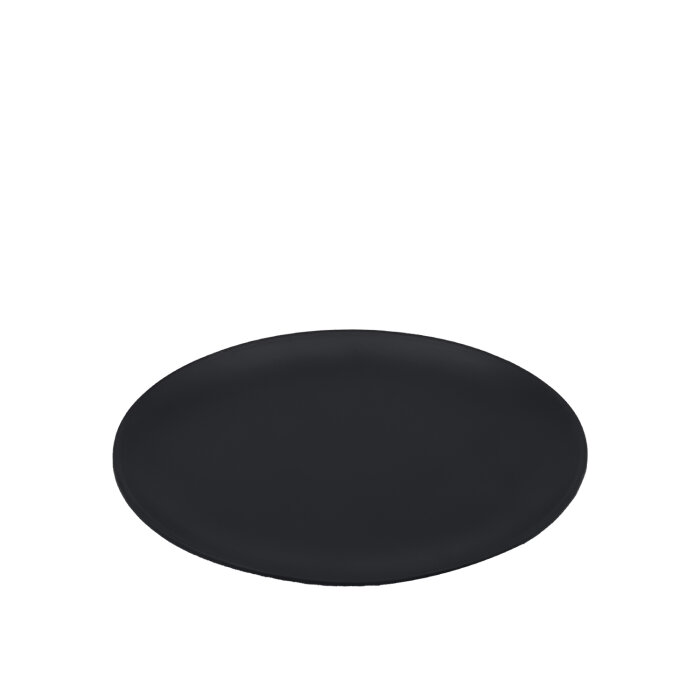 Tulu Porselen Plaza Oval Tabak 31X24cm - Saten 64 Siyah PLZ31X24OVST64 - 1