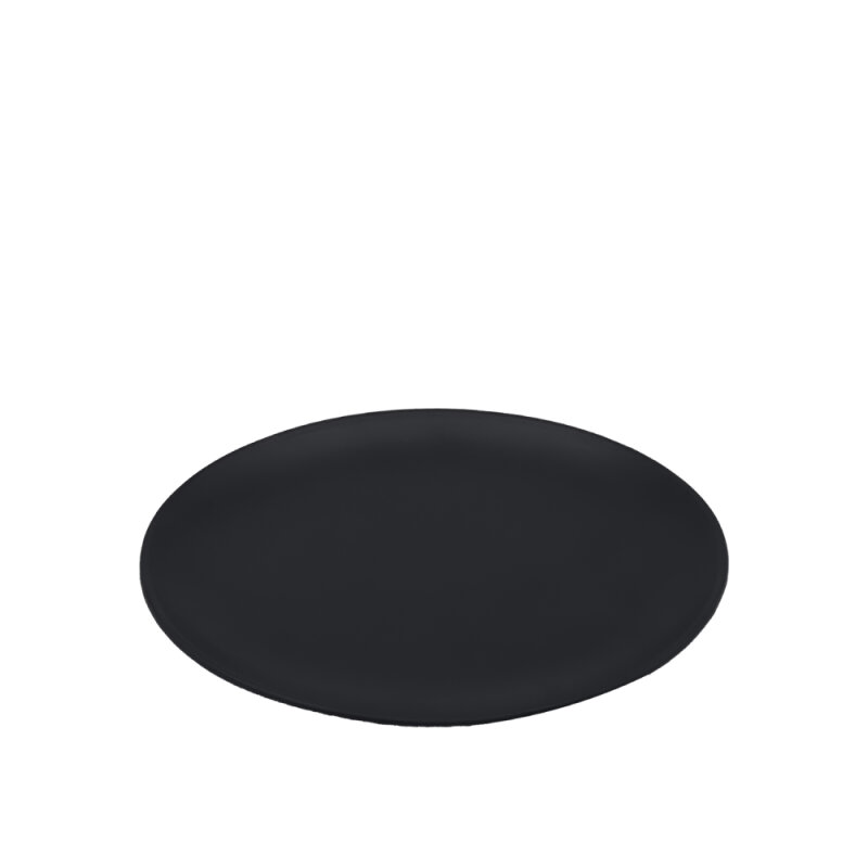 Tulu Porselen Plaza Oval Tabak 31X24cm - Saten 64 Siyah PLZ31X24OVST64 - 1