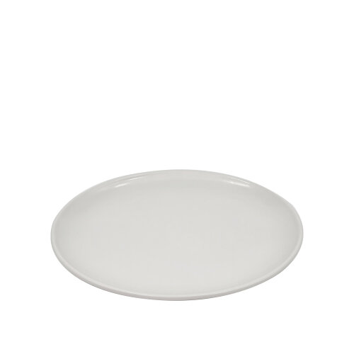 Tulu Porselen Plaza Oval Tabak 31X24cm - Saten Beyaz PLZ31X24OVST01 - TULU PORSELEN