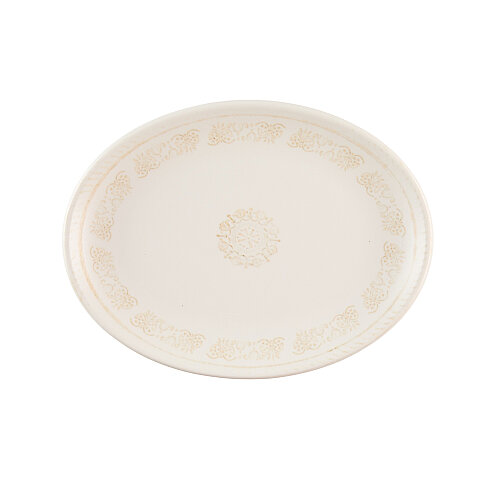 PLAZA OVAL TABAK 31X24CM-WHISPER - ZEST PORCELAIN