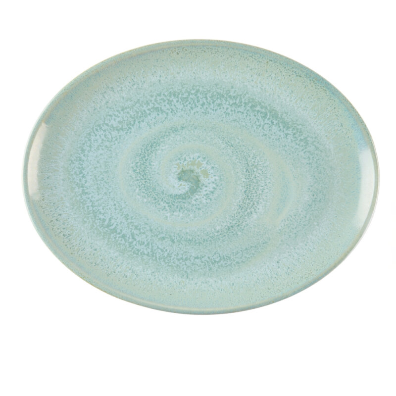 Zest Porcelain Plaza Oval Tabak 36X28 Cm-Crystal - 1