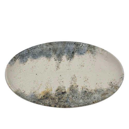 Tulu Porselen Plaza Oval Tabak 36X28Cm -Db3507 - TULU PORSELEN