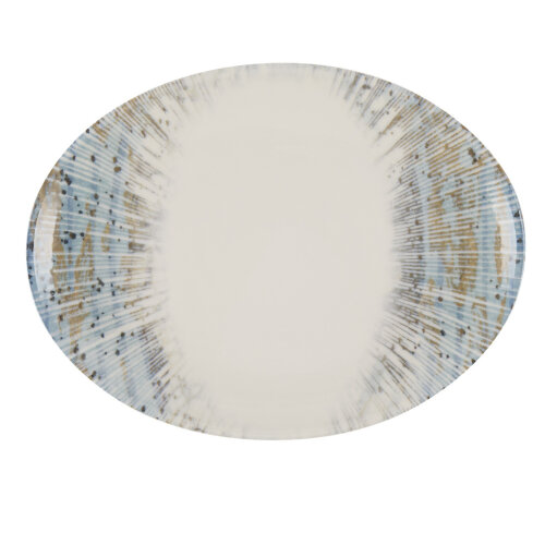 PLAZA OVAL TABAK 36X28CM-ISOLA - TULU PORSELEN