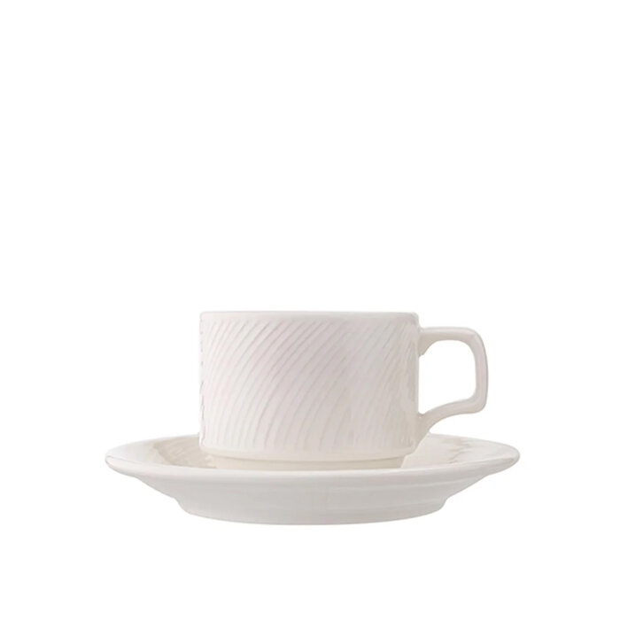 Porland Porselen 225907 Storm Alumilite Tabaklı Çay Fincan 177 Cc - 1