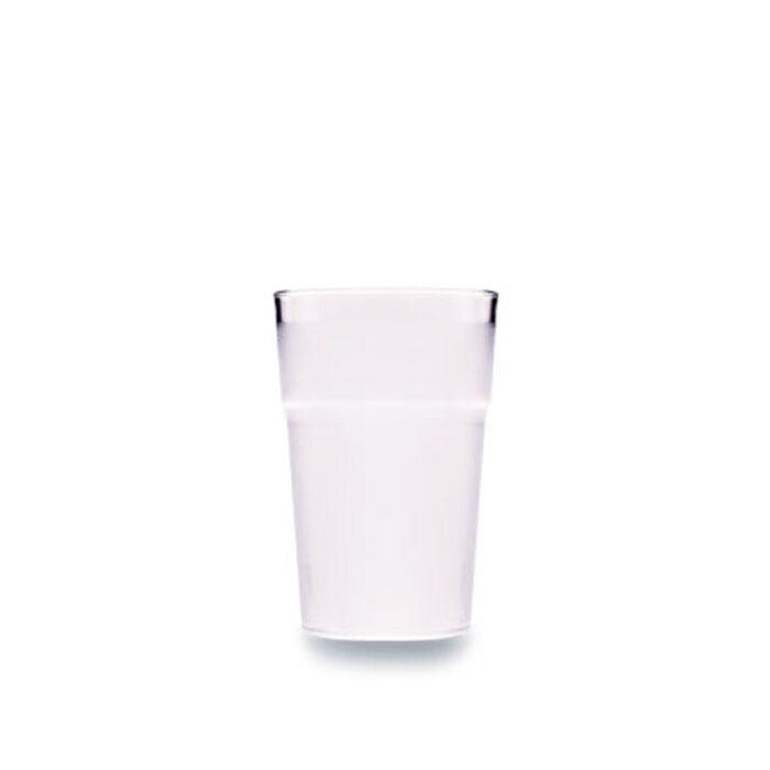 Polikarbon Ekon Kumlu Bardak 250 Ml Şeffaf Ec.25 - 1