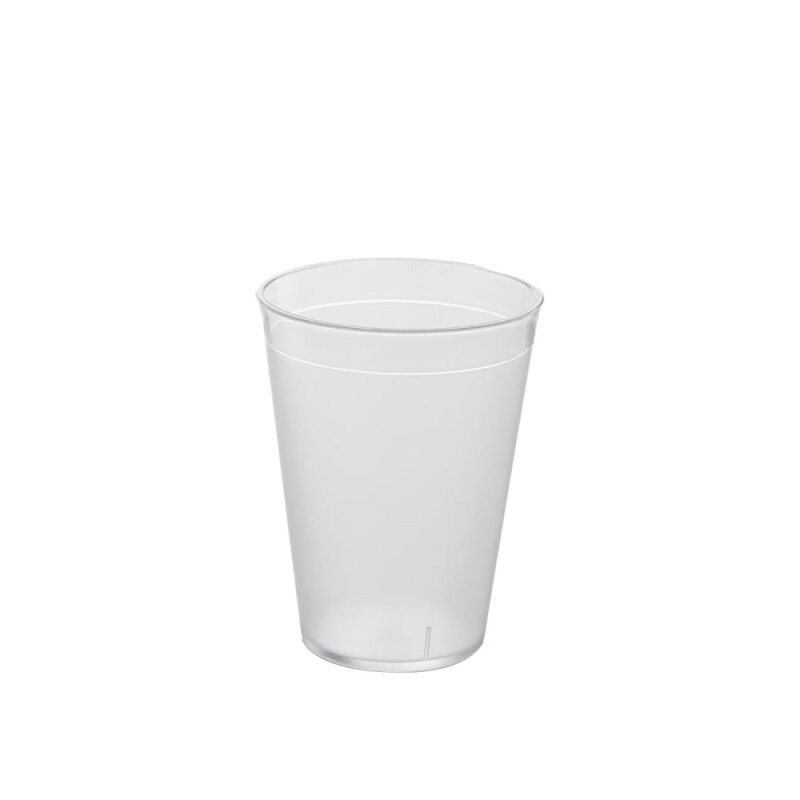 Polikarbon Kumlu Bardak 200 Ml Şeffaf Tb.18 - 1