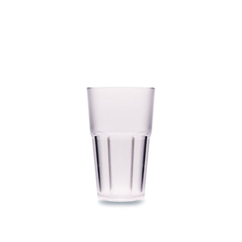 Rubikap Polikarbonat Premium Kumlu Bardak 400 Ml Şeffaf PM.400 - RUBİKAP