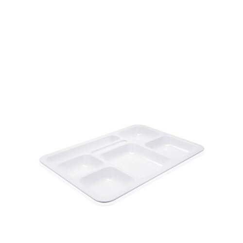 Polikarbon Tabldot Tepsi 5+1 Göz 28 X 40 Cm Beyaz Ct.205 - RUBİKAP