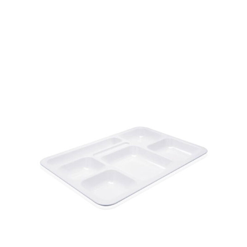 Polikarbon Tabldot Tepsi 5+1 Göz 28 X 40 Cm Beyaz Ct.205 - 1