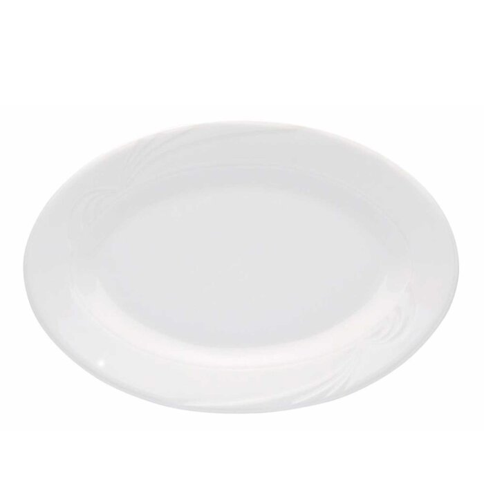 Porland Porselen 113627 Halley Beyaz Kayık Tabak 270 Mm - 1