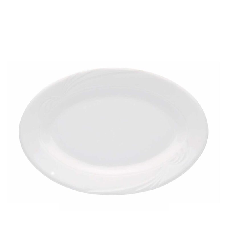 Porland Porselen 113628 Halley Beyaz Kayık Tabak 280 Mm - 1