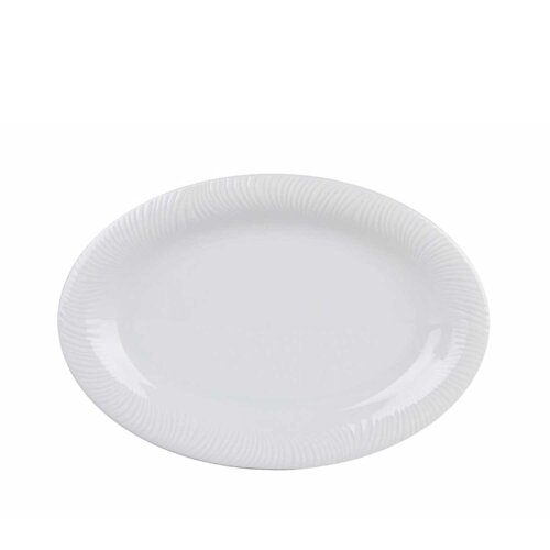 Porland Porselen 113324 Lara Beyaz Kayık Tabak 240 mm - PORLAND PORSELEN