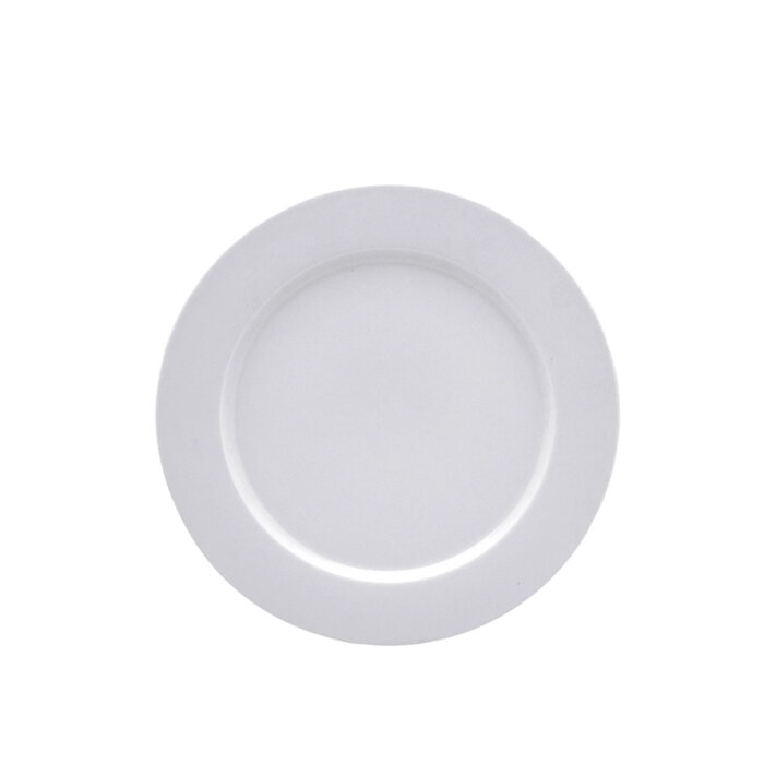 Porland Porselen Soley Beyaz 162120 Düz Tabak 20Cm - 1