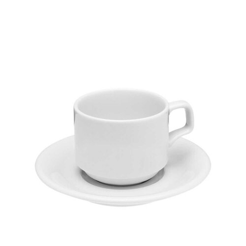 Porland Porselen 322107 Soley Beyaz Çay Fincanı 177Cc - PORLAND PORSELEN