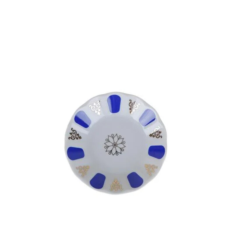 Porland Porselen 127912 Mavi Yaldızlı Çay Tabak - 3